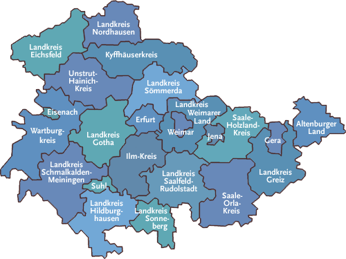 Landkreise Thüringen